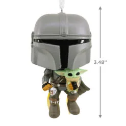 Star Wars The Mandalorian™ With Grogu™ Funko POP!® Hallmark Ornament 7 Star Wars The Mandalorian™ With Grogu™ Funko POP!® Hallmark Ornament -Hot Sale Hallmark Store Star Wars The Mandalorian With Grogu Funko POP Christmas Ornament 3HCM1103 03