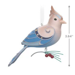 Hallmark The Beauty Of The Birds Leucistic Steller's Jay Ornament 8 Hallmark The Beauty Of The Birds Leucistic Steller's Jay Ornament -Hot Sale Hallmark Store Stellers Jay Blue Bird Keepsake Ornament 1799QXE3307 03