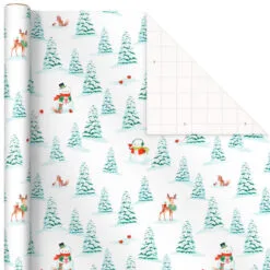 Hallmark Pastel Christmas Prints 3-Pack Wrapping Paper, 120 Sq. Ft. 11 Hallmark Pastel Christmas Prints 3-Pack Wrapping Paper, 120 Sq. Ft. -Hot Sale Hallmark Store Storybook Scenes 3Pack Christmas Wrapping Paper 5JXW1081 05