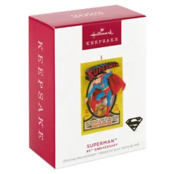 Hallmark DC™ 85th Anniversary Superman™ Ornament -Hot Sale Hallmark Store Superman Comic Book Keepsake Ornament 1999QXI6109 04