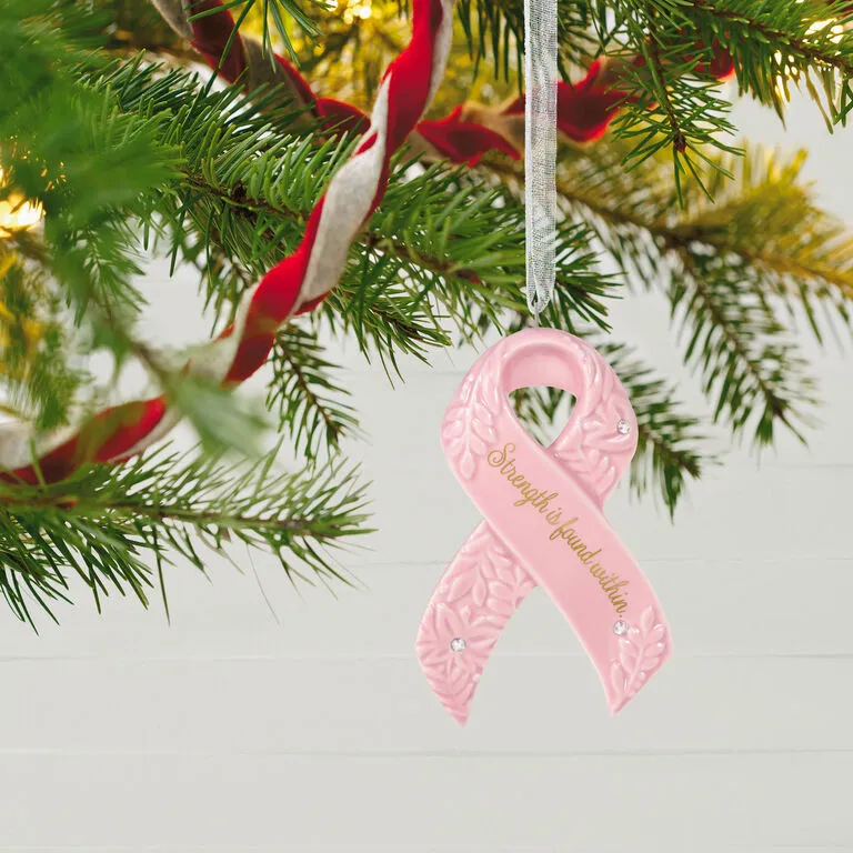 Hallmark Strength Within Pink Ribbon Porcelain Ornament Benefiting Susan G. Komen® 2 Hallmark Strength Within Pink Ribbon Porcelain Ornament Benefiting Susan G. Komen® - Image 2