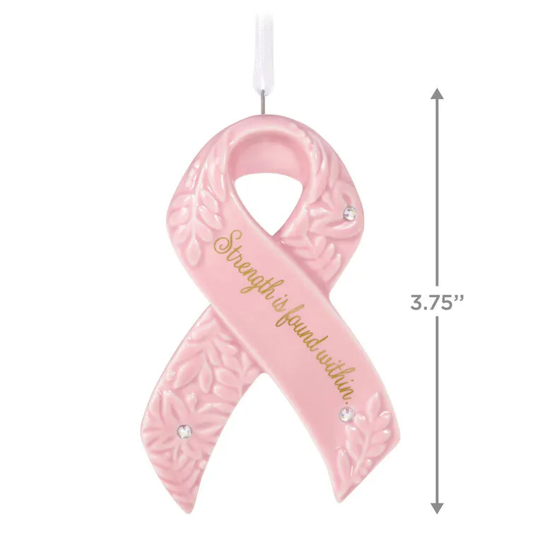 Hallmark Strength Within Pink Ribbon Porcelain Ornament Benefiting Susan G. Komen® 3 Hallmark Strength Within Pink Ribbon Porcelain Ornament Benefiting Susan G. Komen® - Image 3