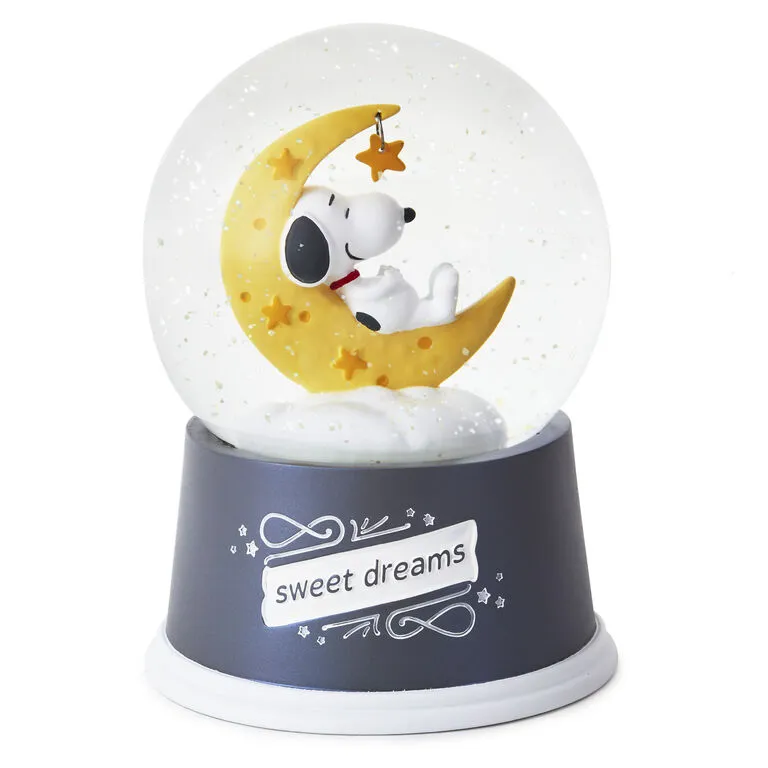 Hallmark Peanuts® Snoopy Sweet Dreams Snow Globe With Light 1 Hallmark Peanuts® Snoopy Sweet Dreams Snow Globe With Light