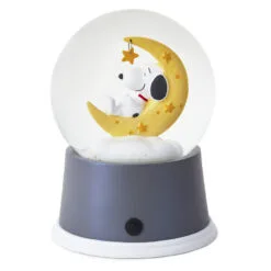 Hallmark Peanuts® Snoopy Sweet Dreams Snow Globe With Light 5 Hallmark Peanuts® Snoopy Sweet Dreams Snow Globe With Light -Hot Sale Hallmark Store Sweet Dreams Snoopy on Yellow Moon Water Globe 1BBY4760 03