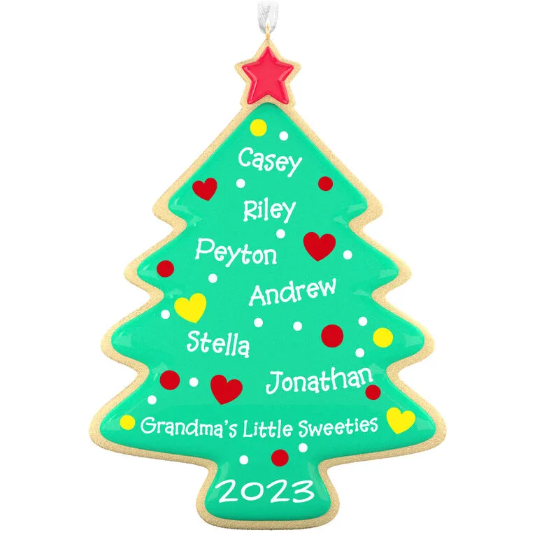 Hallmark Sweet Memories Cookie Tree Personalized Ornament 1 Hallmark Sweet Memories Cookie Tree Personalized Ornament