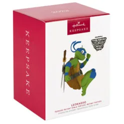 Hallmark Teenage Mutant Ninja Turtles: Mutant Mayhem Leonardo Ornament -Hot Sale Hallmark Store TMNT Mutant Mayhem Leonardo Keepsake Ornament 1899QXI7369 04