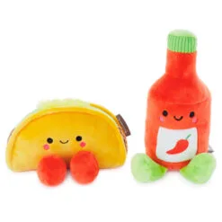 Hallmark Better Together Taco And Hot Sauce Magnetic Plush, 5" 5 Hallmark Better Together Taco And Hot Sauce Magnetic Plush, 5" -Hot Sale Hallmark Store Taco and Hot Sauce Magnetic Plush 1KID2088 03