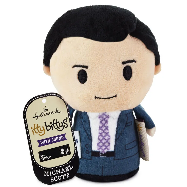 Hallmark Itty Bittys® The Office Michael Scott Plush With Sound 2 Hallmark Itty Bittys® The Office Michael Scott Plush With Sound - Image 2