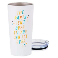 Hallmark The Party Isn't Over Stainless Steel Tumbler, 20 Oz. 5 Hallmark The Party Isn't Over Stainless Steel Tumbler, 20 Oz. -Hot Sale Hallmark Store The Party Isnt Over Travel Ceramic Mug 1BIR1264 03