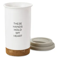 Hallmark These Hands Hold My Heart Ceramic Travel Mug, 12.5 Oz. 8 Hallmark These Hands Hold My Heart Ceramic Travel Mug, 12.5 Oz. -Hot Sale Hallmark Store These Hands Hold My Heart Travel Mug With Paints 1BBY4852 04
