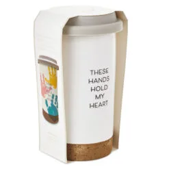 Hallmark These Hands Hold My Heart Ceramic Travel Mug, 12.5 Oz. 9 Hallmark These Hands Hold My Heart Ceramic Travel Mug, 12.5 Oz. -Hot Sale Hallmark Store These Hands Hold My Heart Travel Mug With Paints 1BBY4852 05