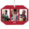 Hallmark Three-Photo Personalized Text And Photo Metal Ornament