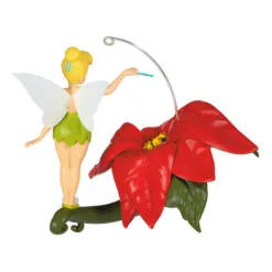 Hallmark Disney Tinker Bell Pixie-Dusted Poinsettia Ornament 11 Hallmark Disney Tinker Bell Pixie-Dusted Poinsettia Ornament -Hot Sale Hallmark Store Tinker Bell on Flower Keepsake Ornament 2099QXD6637 06