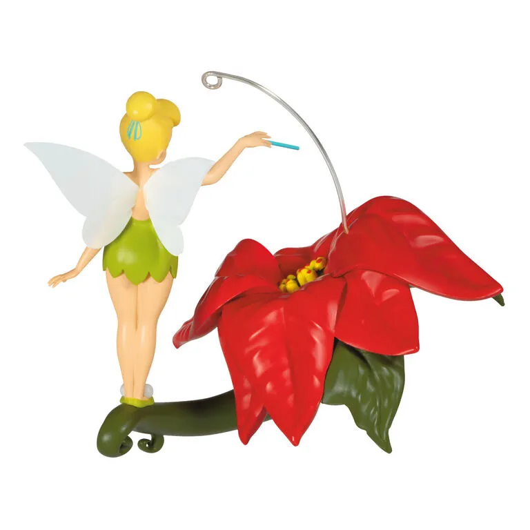 Hallmark Disney Tinker Bell Pixie-Dusted Poinsettia Ornament 6 Hallmark Disney Tinker Bell Pixie-Dusted Poinsettia Ornament - Image 6