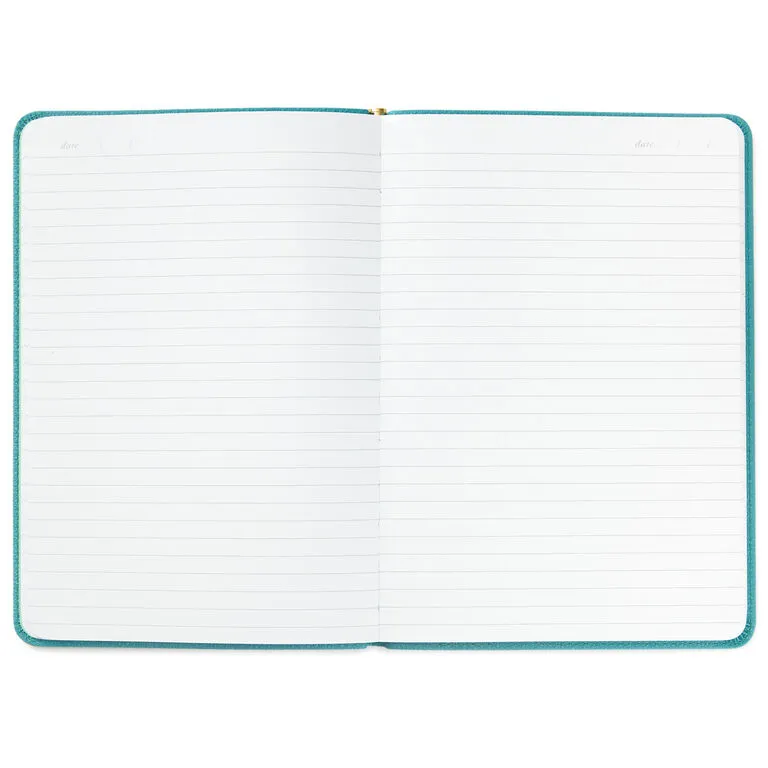 Hallmark Turquoise Faux Leather Notebook With Pen 4 Hallmark Turquoise Faux Leather Notebook With Pen - Image 4
