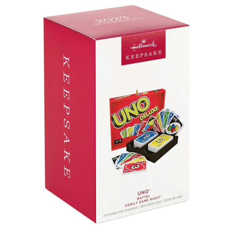 Hallmark Mattel UNO™ Family Game Night® Ornament 4 Hallmark Mattel UNO™ Family Game Night® Ornament - Image 4