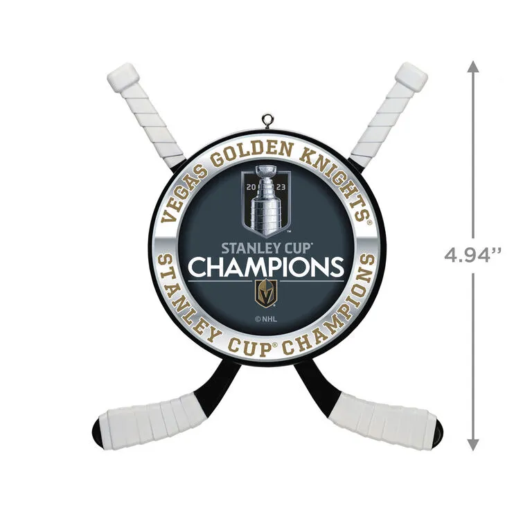 Hallmark NHL® Vegas Golden Knights® 2023 Stanley Cup® Champions Hockey Ornament 3 Hallmark NHL® Vegas Golden Knights® 2023 Stanley Cup® Champions Hockey Ornament - Image 3