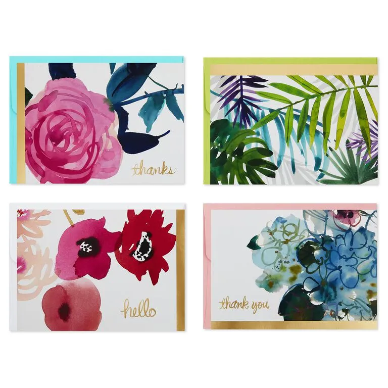Hallmark Watercolor Flowers Assorted Blank Note Cards, Box Of 40 2 Hallmark Watercolor Flowers Assorted Blank Note Cards, Box Of 40 - Image 2