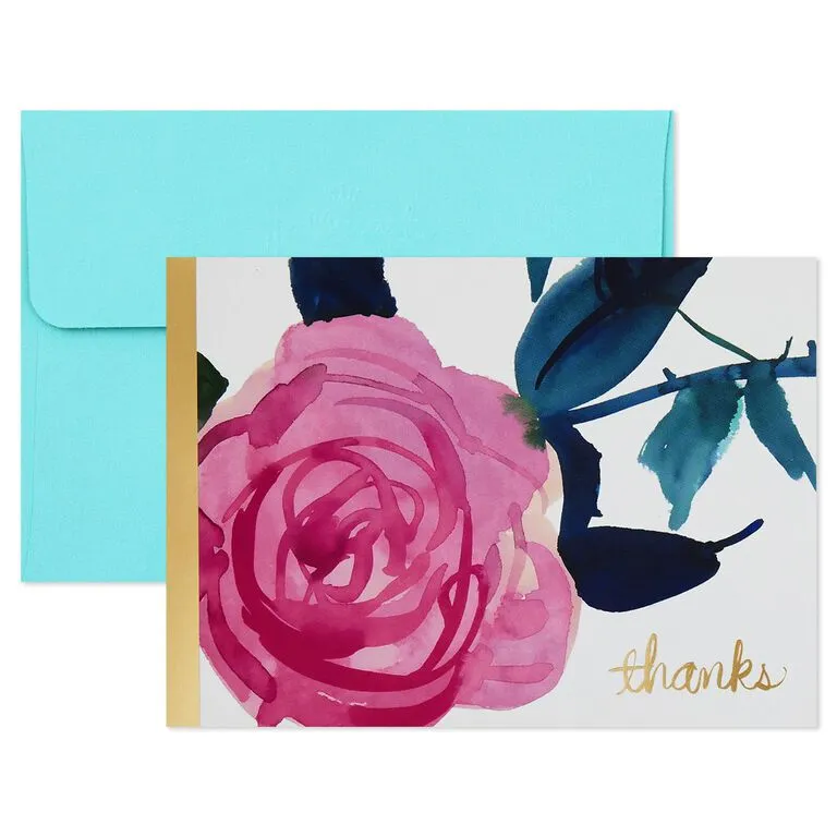 Hallmark Watercolor Flowers Assorted Blank Note Cards, Box Of 40 3 Hallmark Watercolor Flowers Assorted Blank Note Cards, Box Of 40 - Image 3