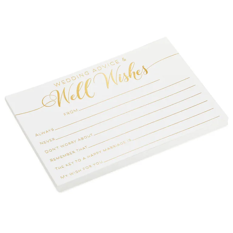 Hallmark Wedding Advice And Well Wishes Note Cards, Pack Of 24 1 Hallmark Wedding Advice And Well Wishes Note Cards, Pack Of 24