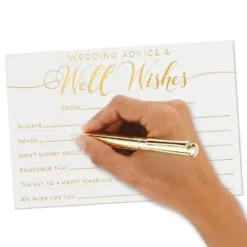 Hallmark Wedding Advice And Well Wishes Note Cards, Pack Of 24 8 Hallmark Wedding Advice And Well Wishes Note Cards, Pack Of 24 -Hot Sale Hallmark Store Wedding Advice and Well Wishes Note Cards 1SOM3845 04