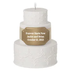 Hallmark Wedding Cake Personalized Ornament