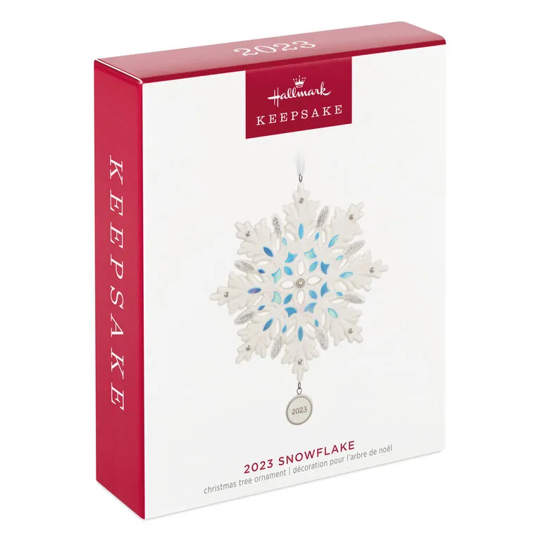 Hallmark Snowflake 2023 Porcelain Ornament 4 Hallmark Snowflake 2023 Porcelain Ornament - Image 4