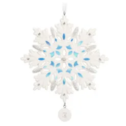 Hallmark Snowflake 2023 Porcelain Ornament 11 Hallmark Snowflake 2023 Porcelain Ornament -Hot Sale Hallmark Store White Blue and Silver Snowflake Keepsake Ornament 1999QGO2957 06