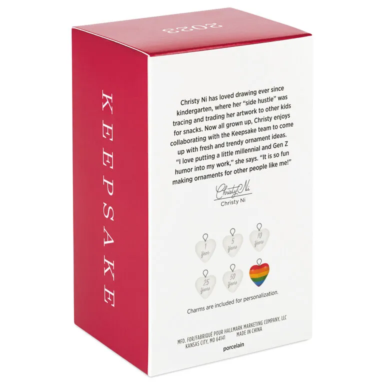 Hallmark Our Anniversary 2023 Porcelain Ornament 5 Hallmark Our Anniversary 2023 Porcelain Ornament - Image 5