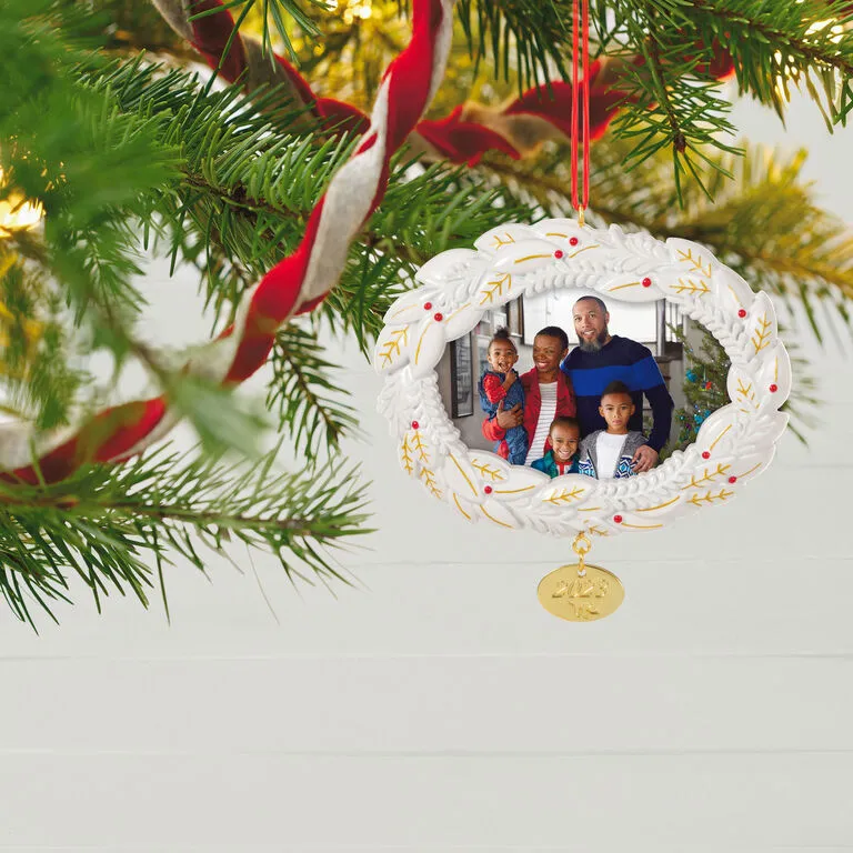 Hallmark A Beautiful Year 2023 Metal Photo Frame Ornament 2 Hallmark A Beautiful Year 2023 Metal Photo Frame Ornament - Image 2