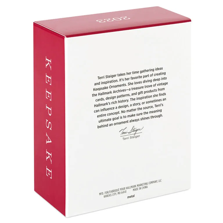 Hallmark A Beautiful Year 2023 Metal Photo Frame Ornament 5 Hallmark A Beautiful Year 2023 Metal Photo Frame Ornament - Image 5