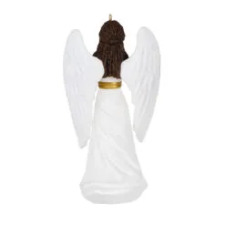 Hallmark Angel Of Adoration Ornament -Hot Sale Hallmark Store White and Gold Angel Keepsake Ornament 1999QSM7857 06