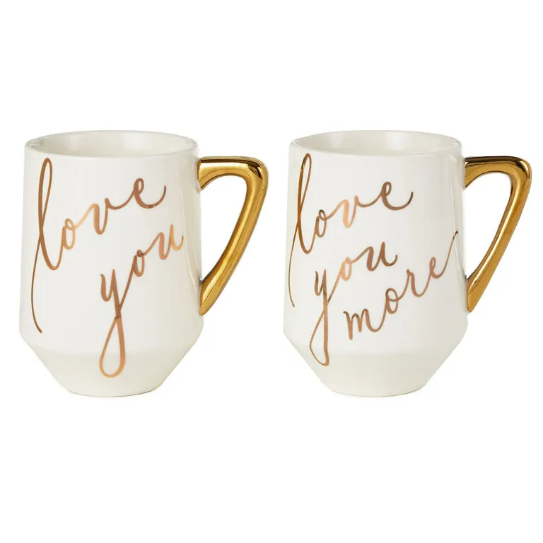 Hallmark Love You And Love You More Mugs, Set Of 2 1 Hallmark Love You And Love You More Mugs, Set Of 2