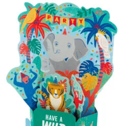 Hallmark Wild Animal Party Boxed Pop-Up Birthday Cards, Pack Of 8 10 Hallmark Wild Animal Party Boxed Pop-Up Birthday Cards, Pack Of 8 -Hot Sale Hallmark Store Wild Animal Party PopUp Boxed Birthday Cards 5STZ1174 04