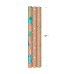 Hallmark Winter Nature Kraft Prints 3-Pack Christmas Wrapping Paper, 90 Sq. Ft. 11 Hallmark Winter Nature Kraft Prints 3-Pack Christmas Wrapping Paper, 90 Sq. Ft. -Hot Sale Hallmark Store Winter Nature 3Pack Christmas Wrapping Paper 5JXW1051 04