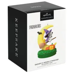 Hallmark The Peanuts® Gang Snoopy's Moonlit Mischief Musical Ornament With Light 9 Hallmark The Peanuts® Gang Snoopy's Moonlit Mischief Musical Ornament With Light -Hot Sale Hallmark Store Witch Snoopy on Broom Keepsake Ornament 2699QFO5319 04