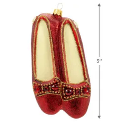 Hallmark The Wizard Of Oz™ Ruby Slippers™ Glass Ornament 8 Hallmark The Wizard Of Oz™ Ruby Slippers™ Glass Ornament -Hot Sale Hallmark Store Wizard of Oz Ruby Slippers Keepsake Ornament 1QEP3037 03