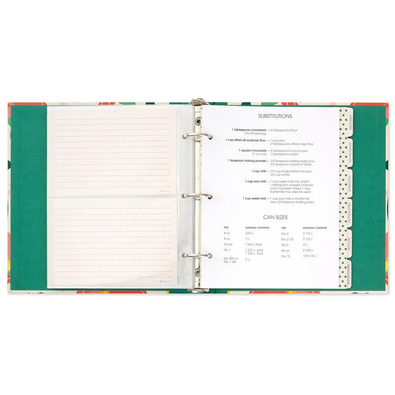 Hallmark Bright Citrus Customizable Recipe Organizer Book 3 Hallmark Bright Citrus Customizable Recipe Organizer Book - Image 3