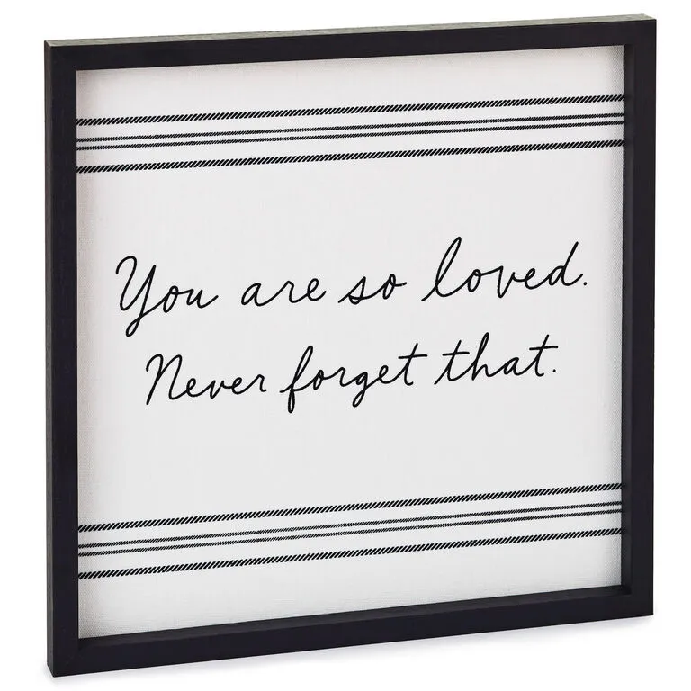 Hallmark You Are So Loved Framed Quote Sign, 12x12 1 Hallmark You Are So Loved Framed Quote Sign, 12x12