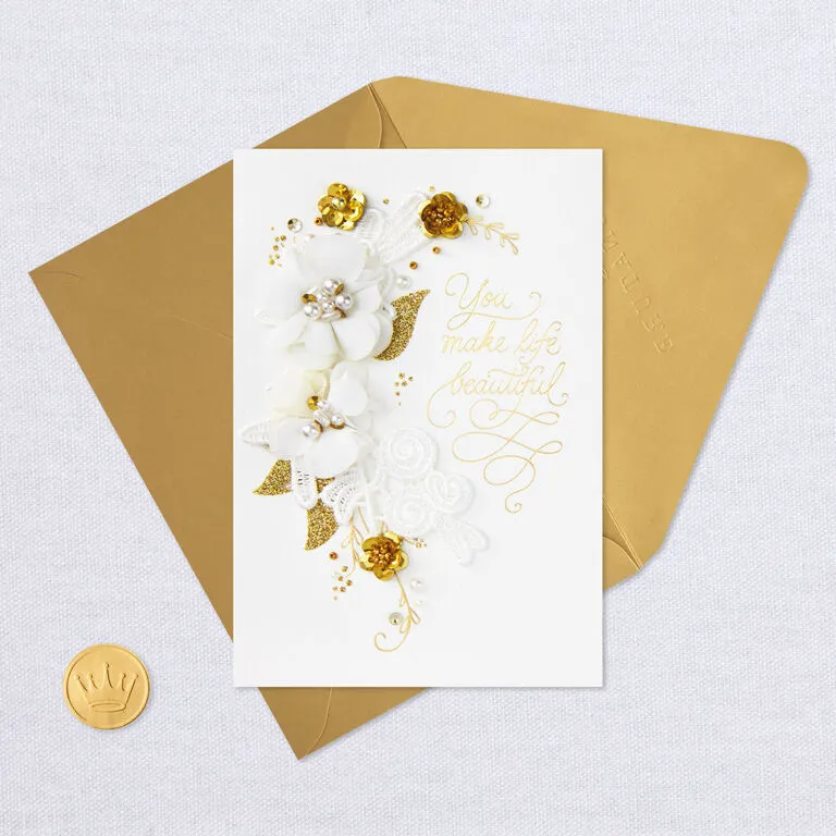 You Make Life Beautiful Anniversary Card 5 You Make Life Beautiful Anniversary Card - Image 5