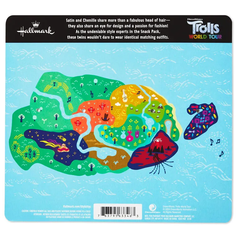 Hallmark Itty Bittys® DreamWorks Animation Trolls World Tour Satin And Chenille Plush, Set Of 2 4 Hallmark Itty Bittys® DreamWorks Animation Trolls World Tour Satin And Chenille Plush, Set Of 2 - Image 4